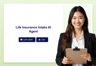 Life Insurance Intake AI Agent Template Thumbnail