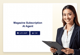 Magazine Subscription AI Agent Template Thumbnail