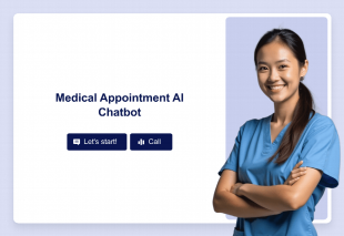Medical Appointment AI Chatbot Template Thumbnail
