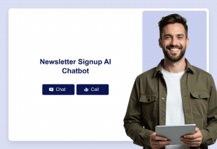 Newsletter Signup AI Chatbot Template Thumbnail