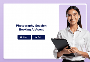 Photography Session Booking AI Agent Template Thumbnail
