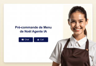 Pré-commande de Menu de Noël Agente IA Thumbnail