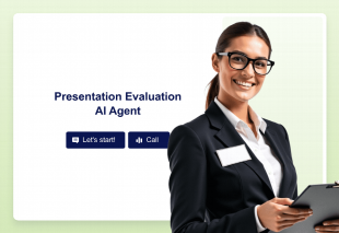 Presentation Evaluation AI Agent Template Thumbnail