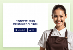 Restaurant Table Reservation AI Agent Template Thumbnail