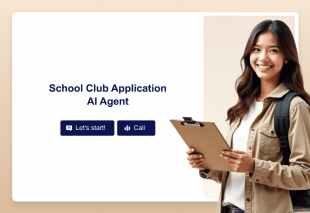 School Club Application AI Agent Template Thumbnail
