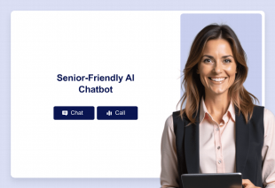 Senior-Friendly AI Chatbot Template Thumbnail