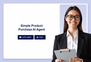 Simple Product Purchase AI Agent Template Thumbnail
