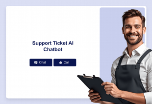 Support Ticket AI Chatbot Template Thumbnail