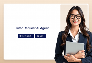 Tutor Request AI Agent Template Thumbnail