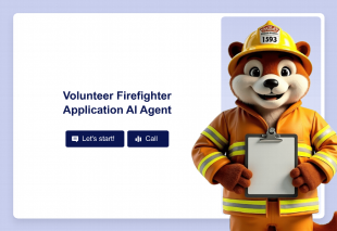 Volunteer Firefighter Application AI Agent Template Thumbnail