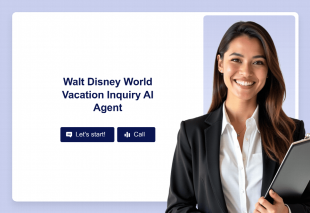 Walt Disney World Vacation Inquiry AI Agent Template Thumbnail