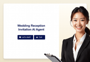 Wedding Reception Invitation AI Agent Template Thumbnail
