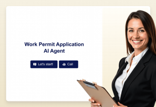 Work Permit Application AI Agent Template Thumbnail