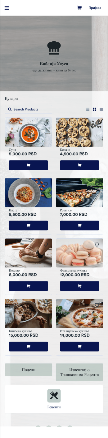 Aпликација Књига Рецепата