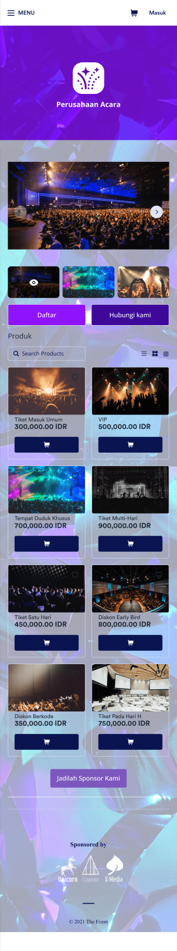 Aplikasi Pendaftaran Acara