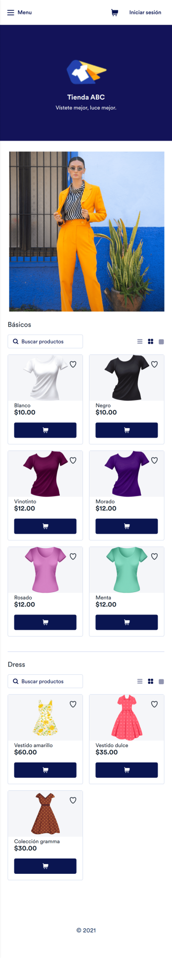 App de tienda de ropa