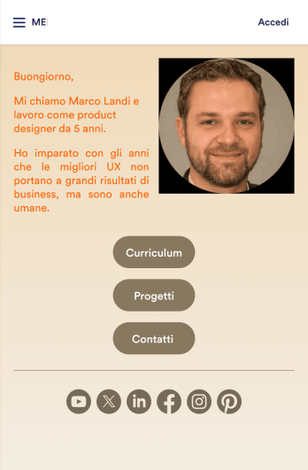 App di Portfolio Personale