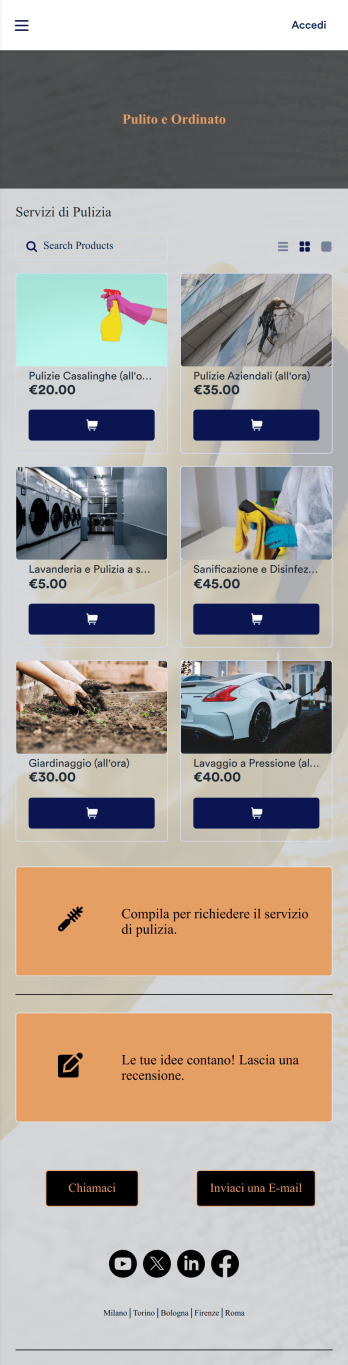 App per Servizi di Pulizia