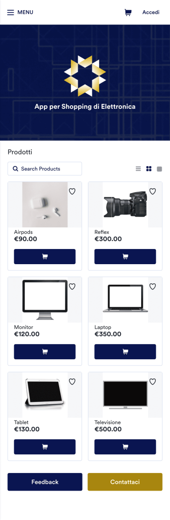 App per Shopping di Elettronica