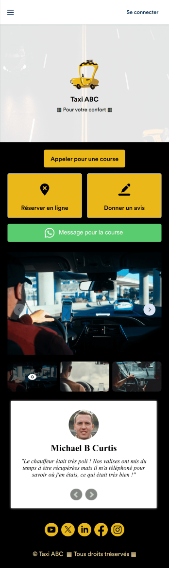 Appli d'appel taxi