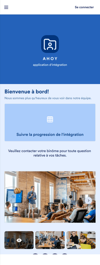 Application d'intégration des employés