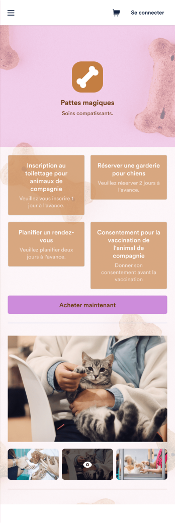 Application vétérinaire