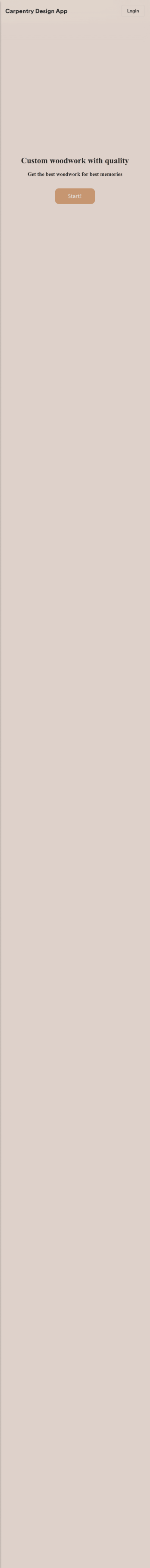 Carpentry Design App Template