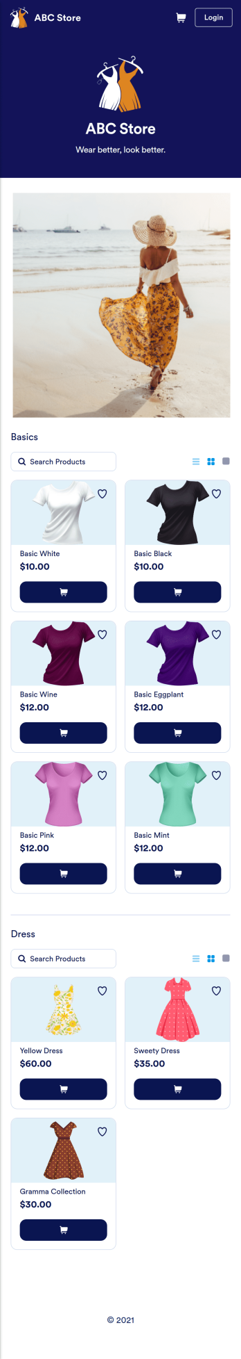 Custom Clothing Store App