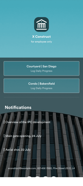 Custom Construction Daily Log App