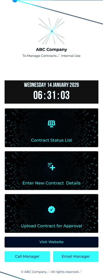 Customizable Contract App