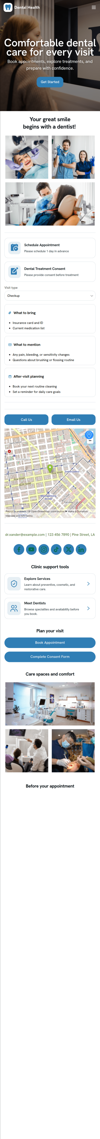 Dentist App Template
