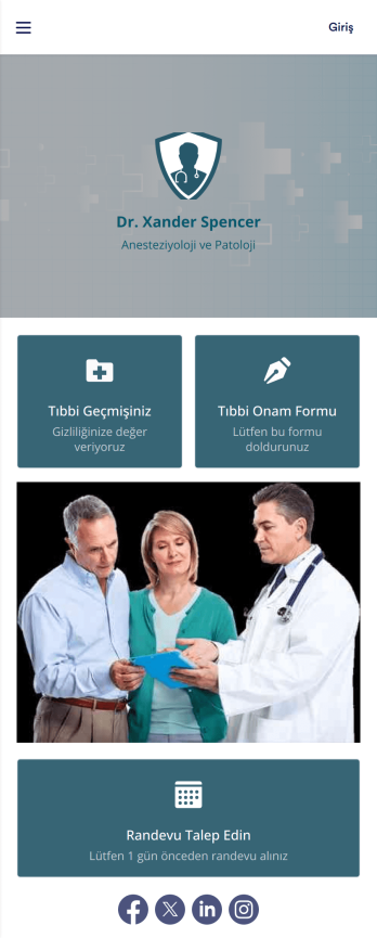 Doktor Randevu Uygulama Șablonu