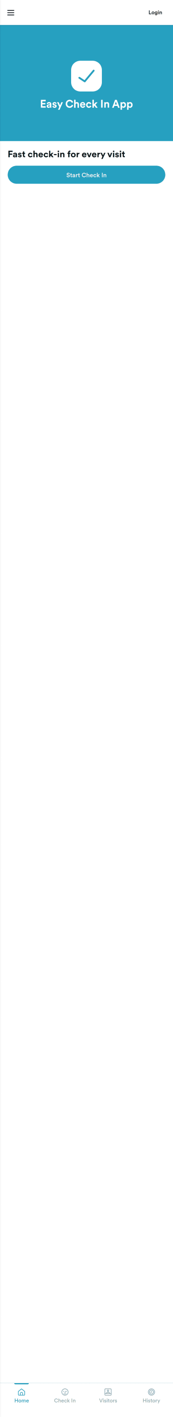 Easy Check in App Template