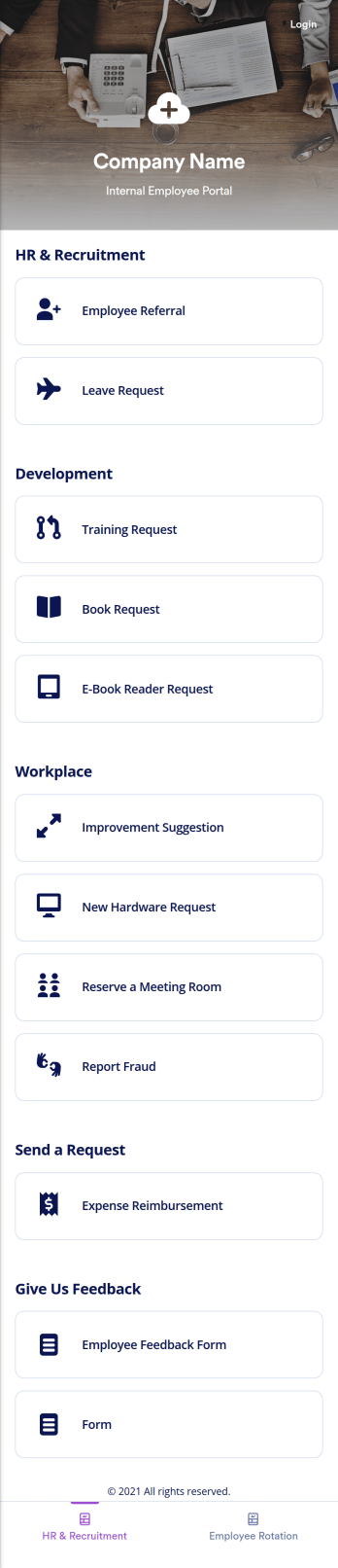 Employee App Template