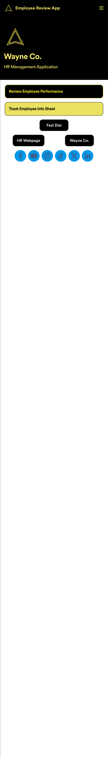 Employee Review App Template