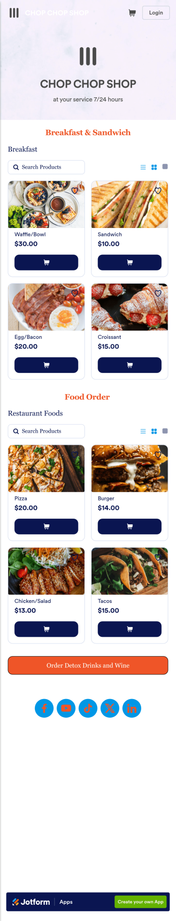 Food Order App Template
