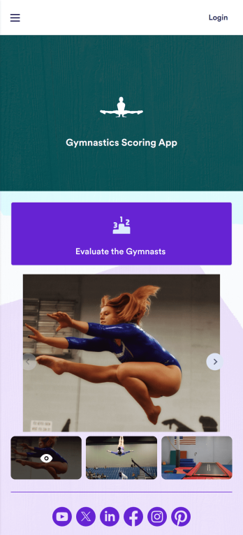 Customizable Gymnastics Scoring App