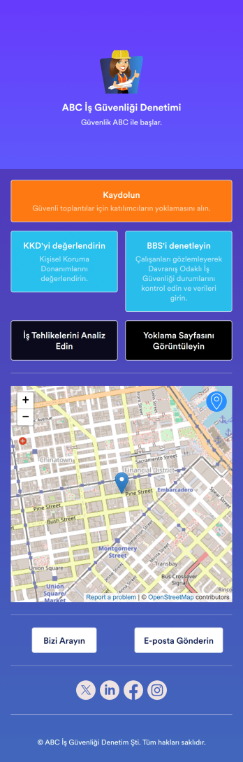İşyeri Güvenliği Uygulama Șablonu