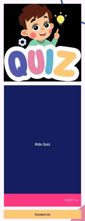 Customizable Kids Quiz App