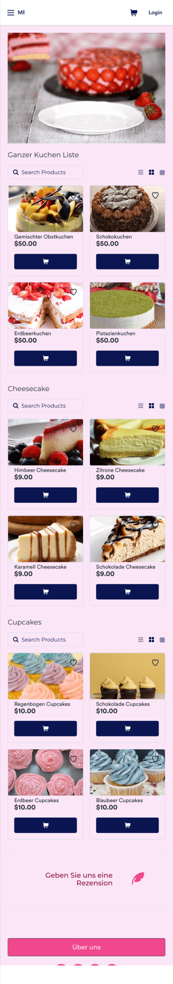 Kuchen Bestell-App
