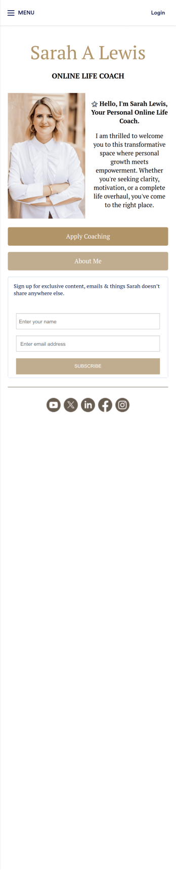 Customizable Life Coach App