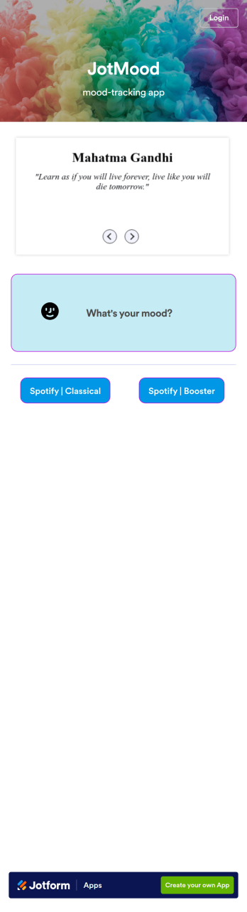 Mood Tracker App Template
