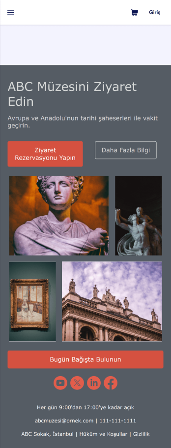 Müze Uygulama Șablonu