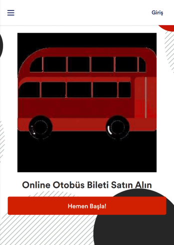 Online Otobüs Bileti Satın Alım Uygulama Șablonu