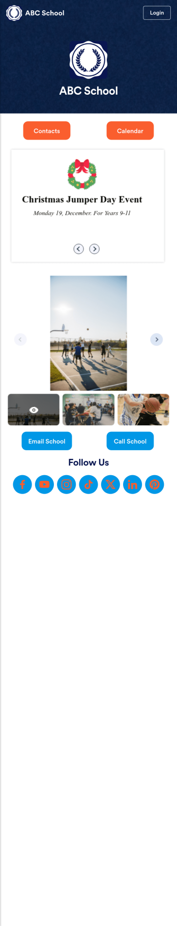 Our School App Template