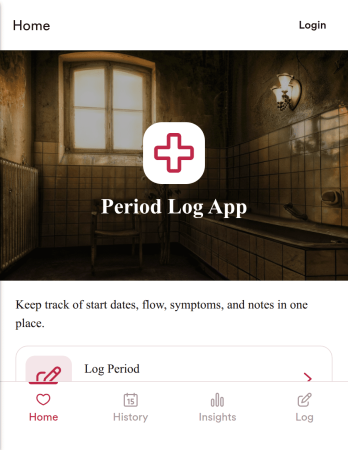 Period Log App Template