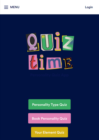 Customizable Personality Quiz App