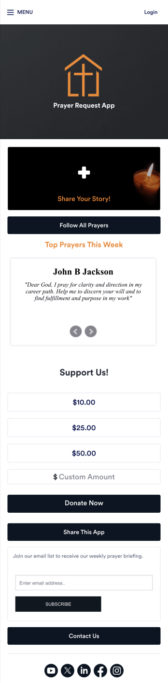 Prayer Request App Template