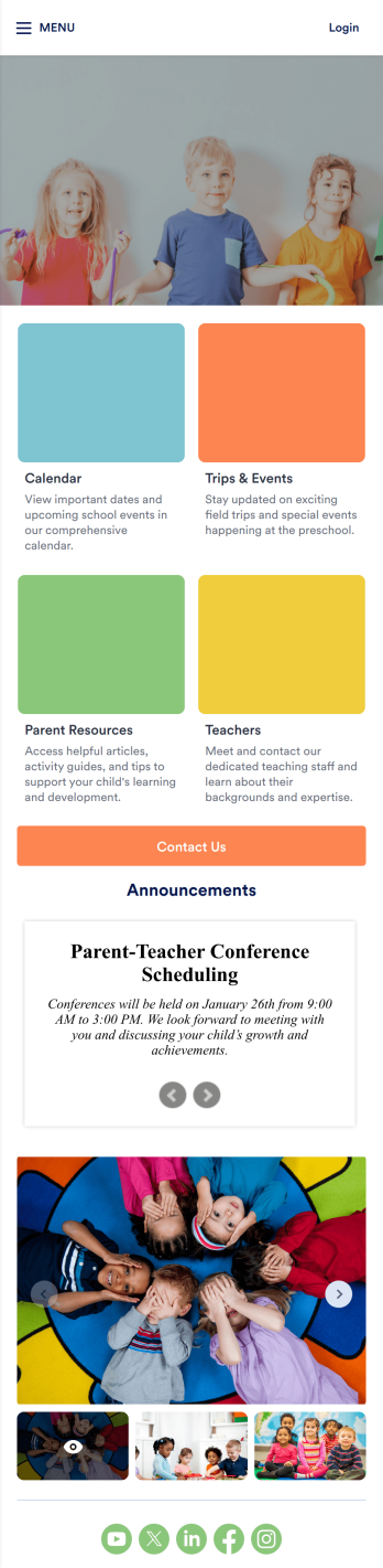 Preschool Education App Template