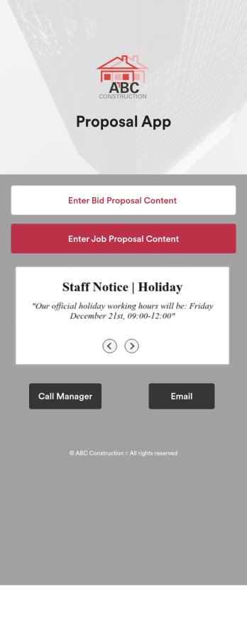 Custom Proposal App